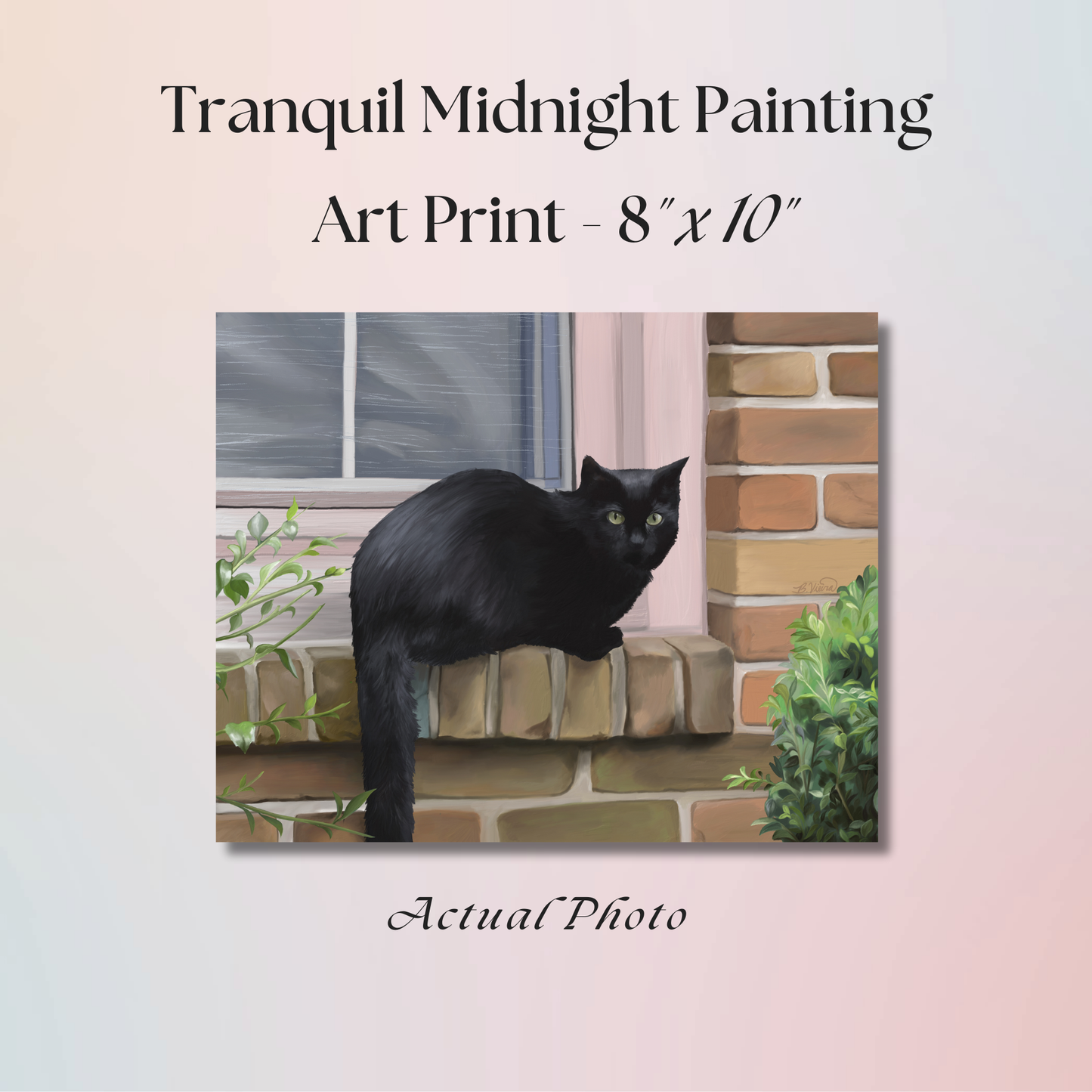 Tranquil Midnight - 8" x 10" Digital Painting Art Print