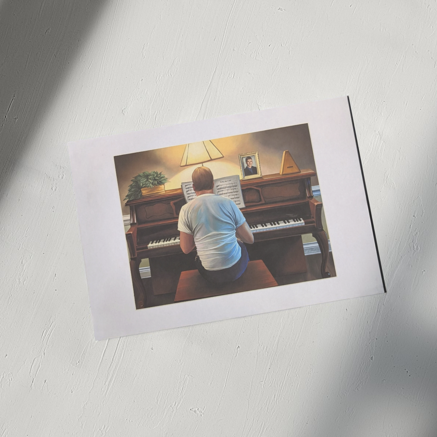 The Piano Man - 8" x 10" Digital Painting Art Print