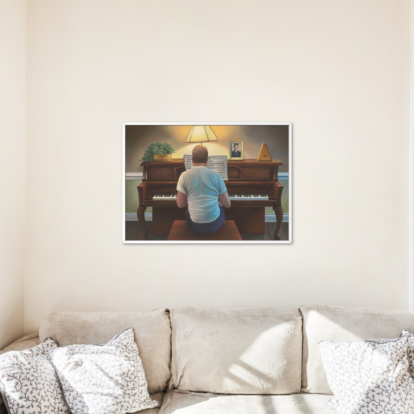 The Piano Man - 8" x 10" Digital Painting Art Print