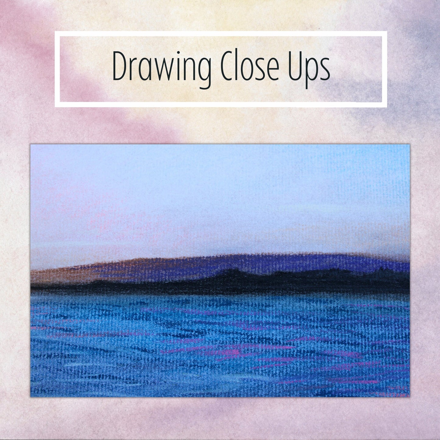 Santa Cruz Beach Sunset Drawing - Original Handmade Fine Art