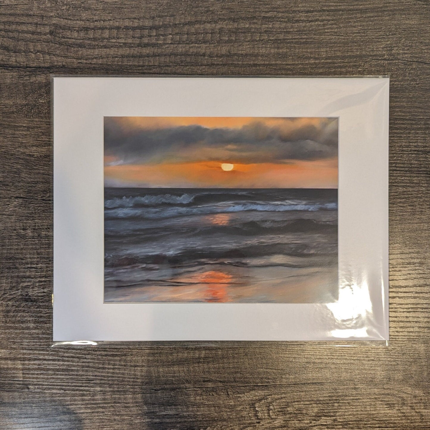 San Diego Sunset Painting - 8" x 10" Pacific Beach Print