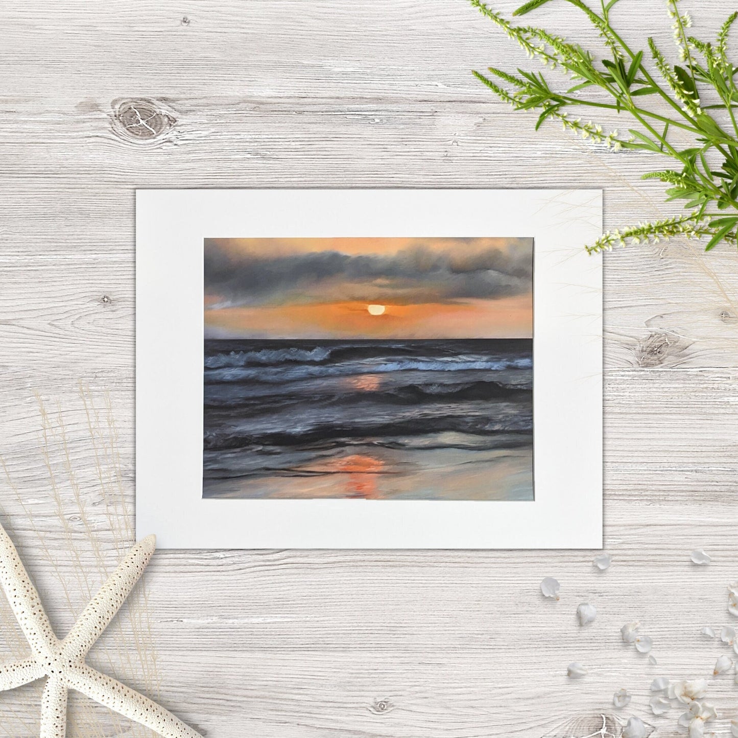 San Diego Sunset Painting - 8" x 10" Pacific Beach Print