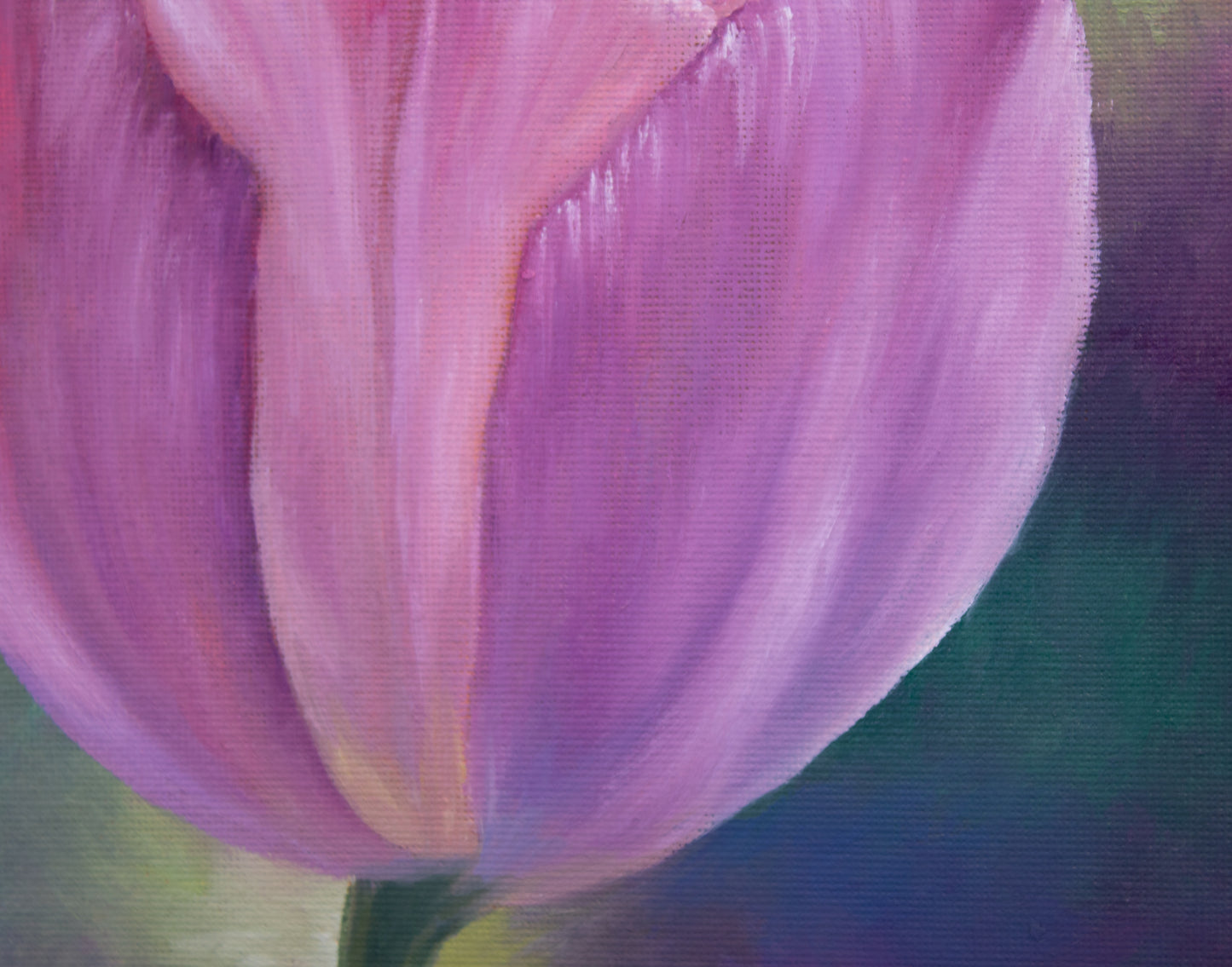Pink Tulip Painting - 8" x 10" Print