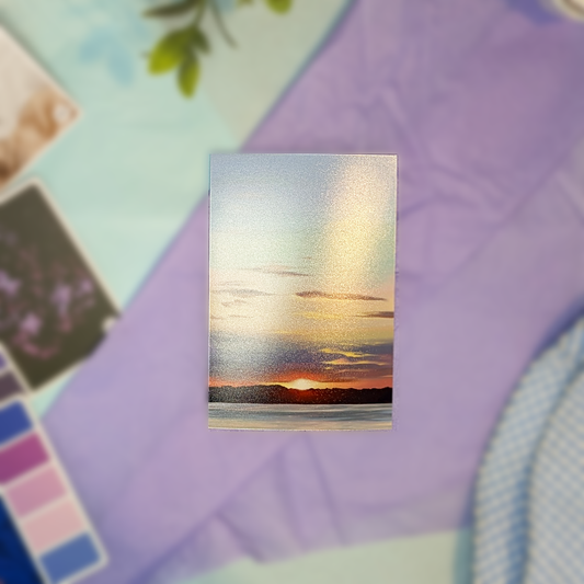 Newport Sunset Painting - Mini Print