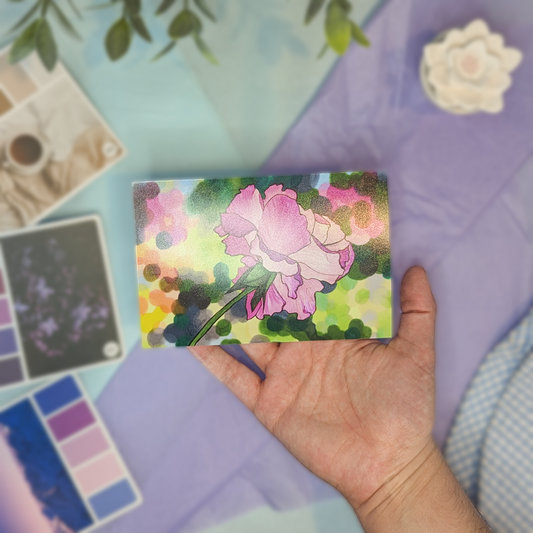 Tilted Rose Marker Drawing - Mini Print