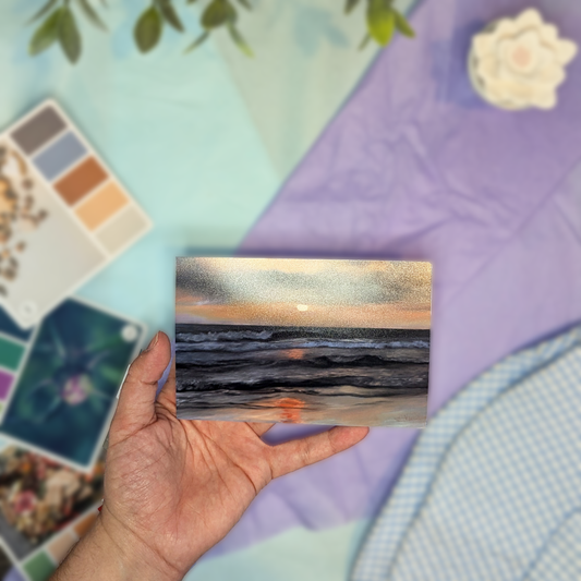 San Diego Sunset Painting - Mini Print