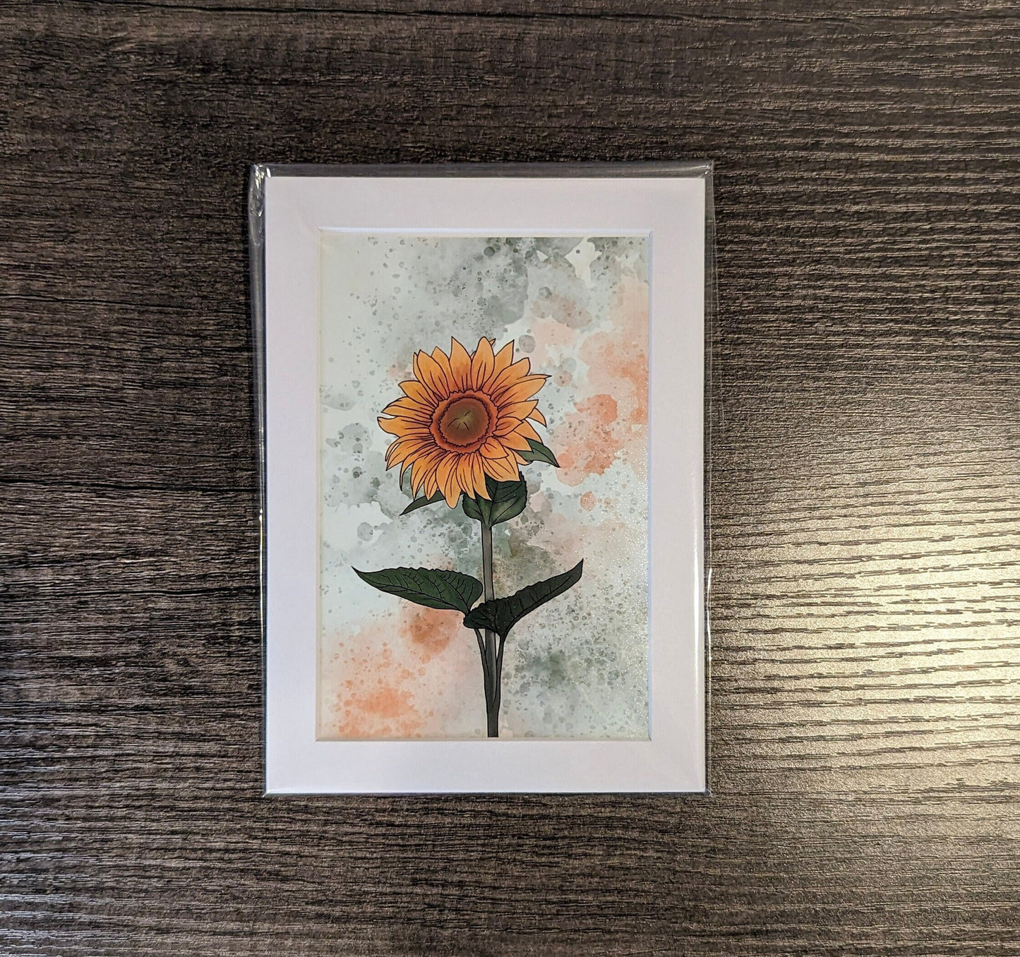 Sunflower Painting - 4" x 6" Watercolor Flower Print