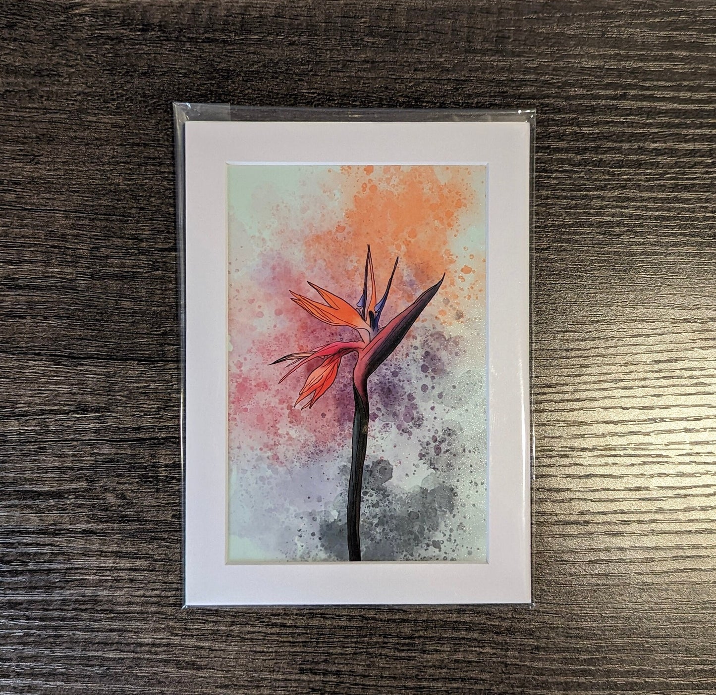 Bird of Paradise Painting Print - 4" x 6" Watercolor Flower